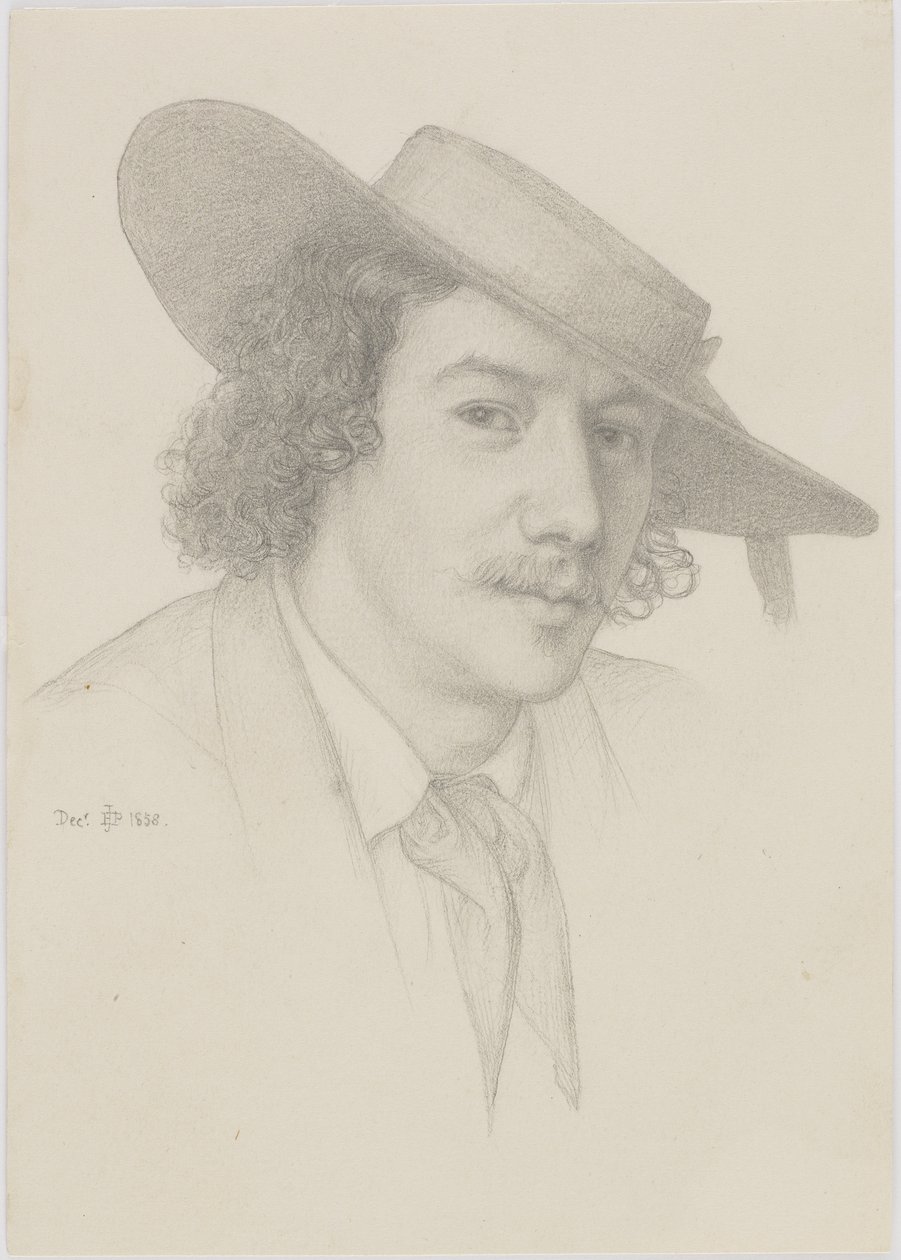 Porträt von Whistler, 1858 von Edward John Poynter
