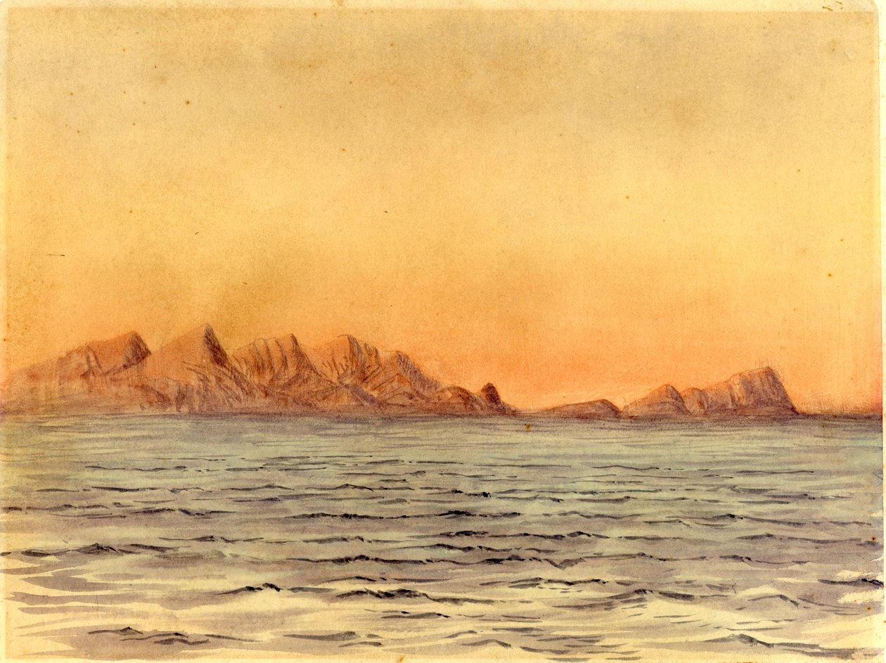 Sonnenuntergang, Simons Bay, Südafrika von Edward Adrian Wilson