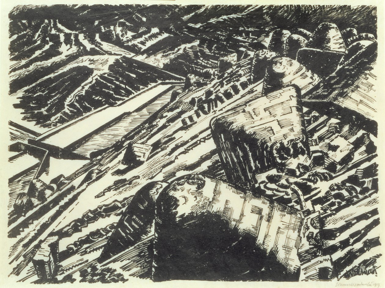 Ladle Slag, Old Hill von Edward Alexander Wadsworth