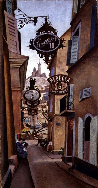 Rue de la Reynarde, Marseille von Edward Alexander Wadsworth