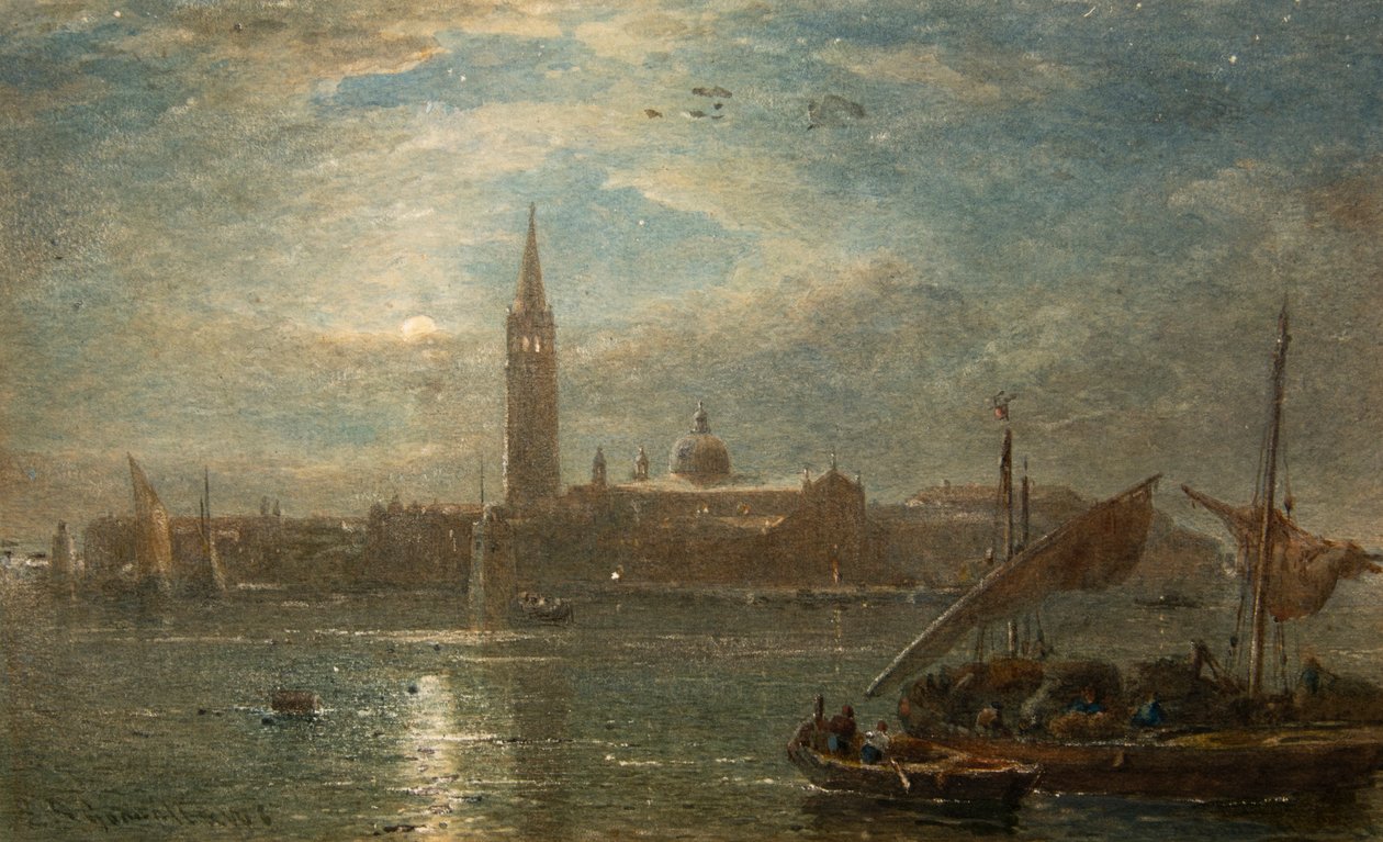 St Georgio bei Mondschein, Venedig von Edward Angelo Goodall