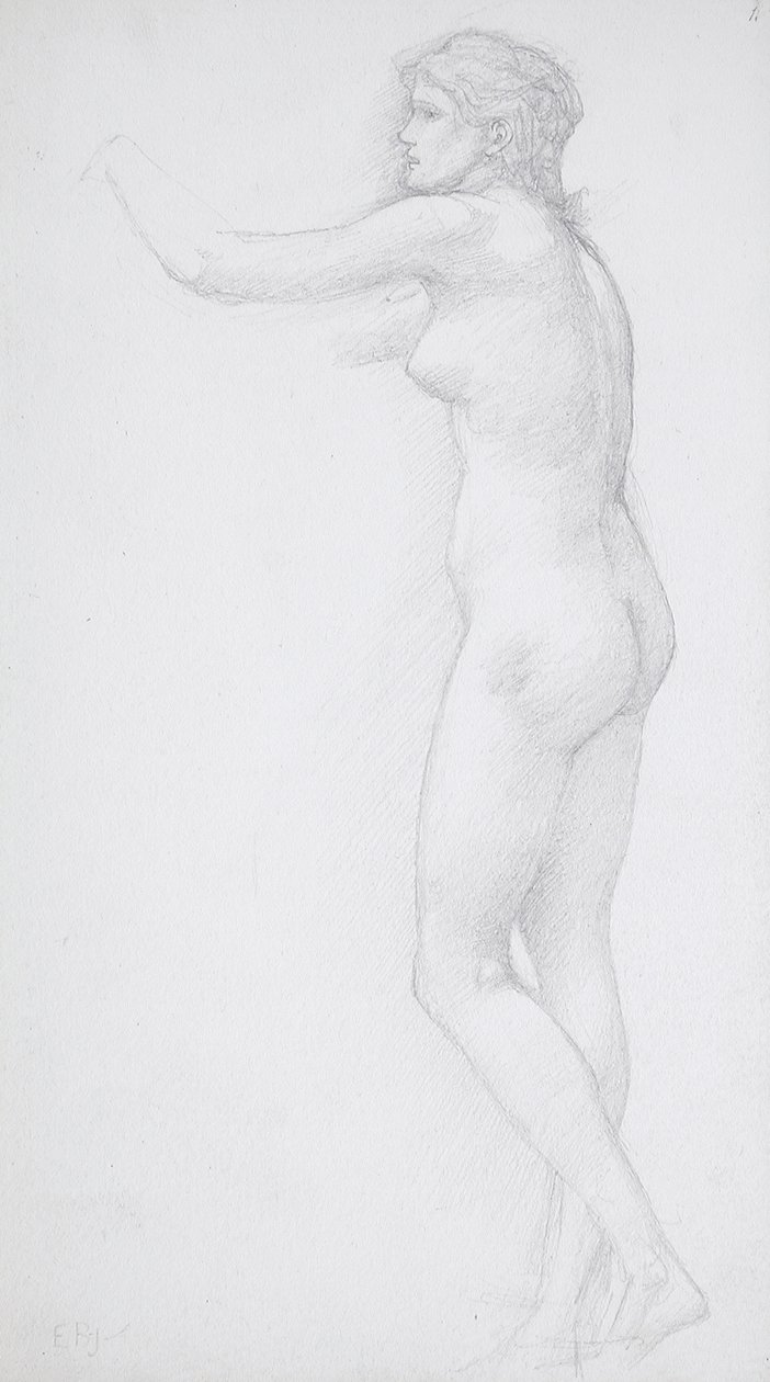 Stehender weiblicher Akt von Edward Burne-Jones