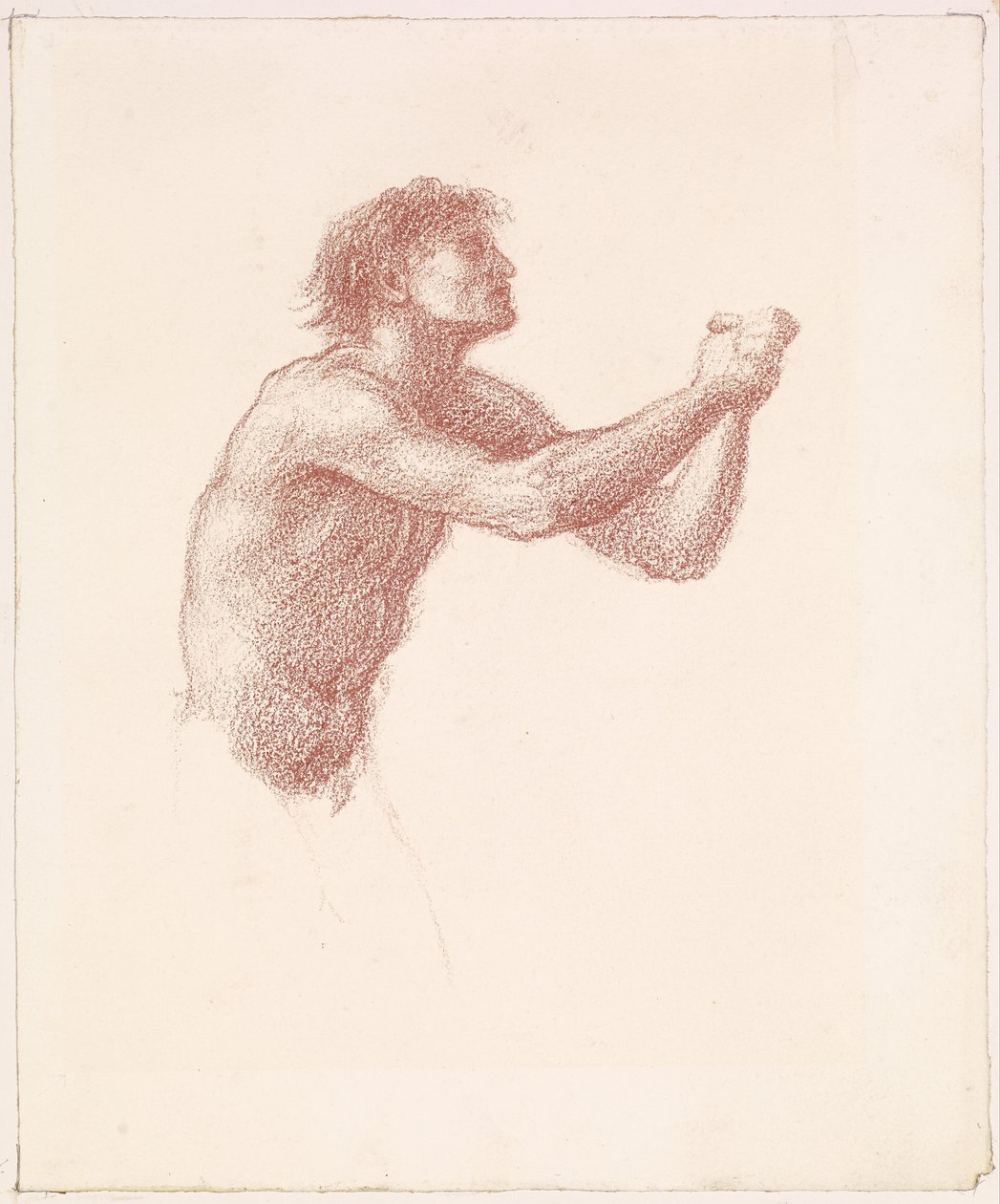 Der Hügel der Venus - Männlicher Akt - Studie eines der Schnitter für Schnitter, die Venus anrufen von Edward Burne-Jones