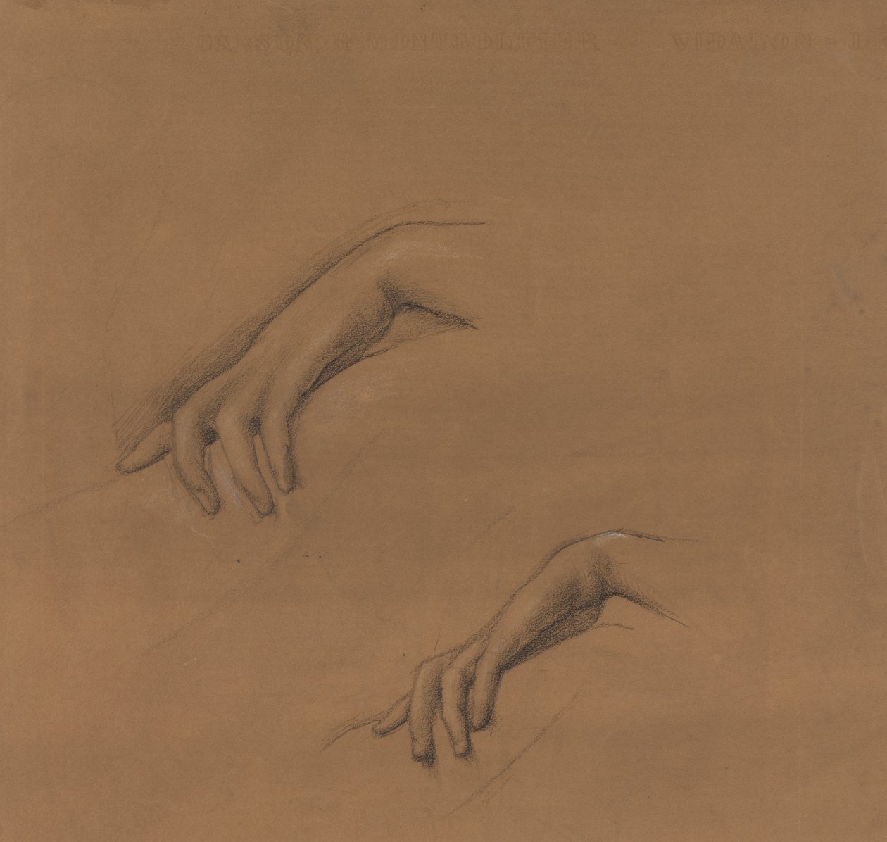 Studien für eine Hand in The Godhead Fires von Edward Burne Jones