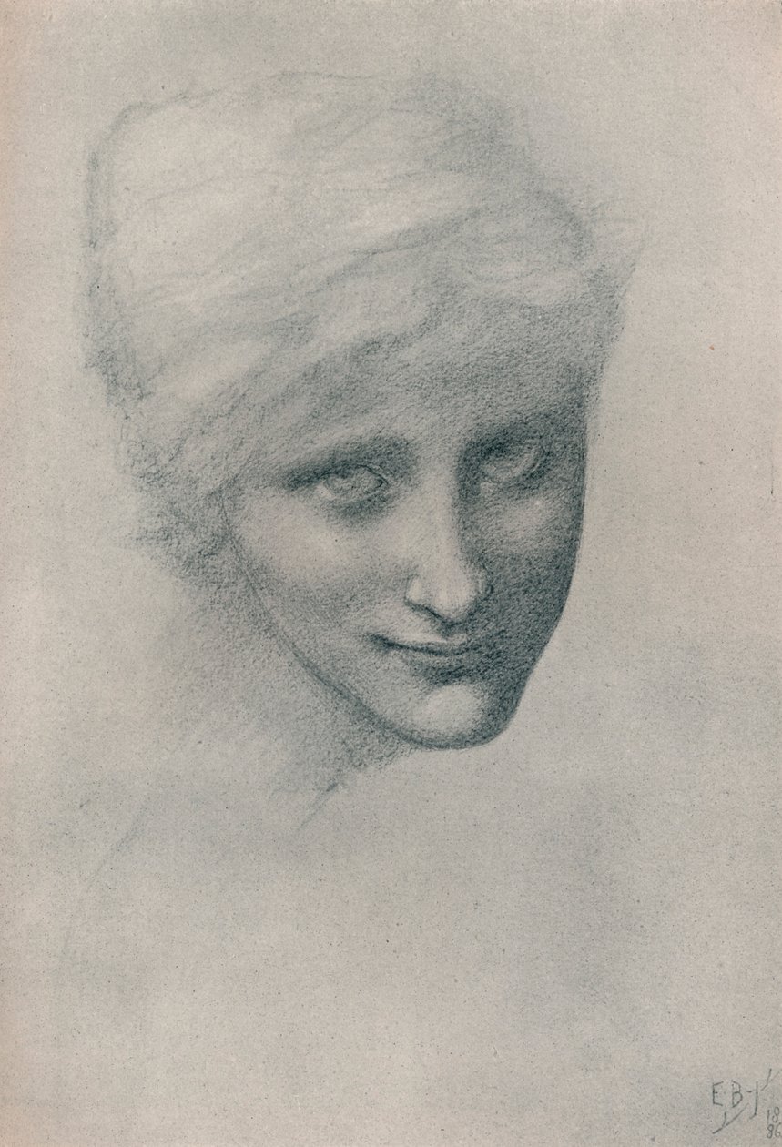 Studie der Meerjungfrau, In den Tiefen des Meeres, 1886 von Edward Burne Jones