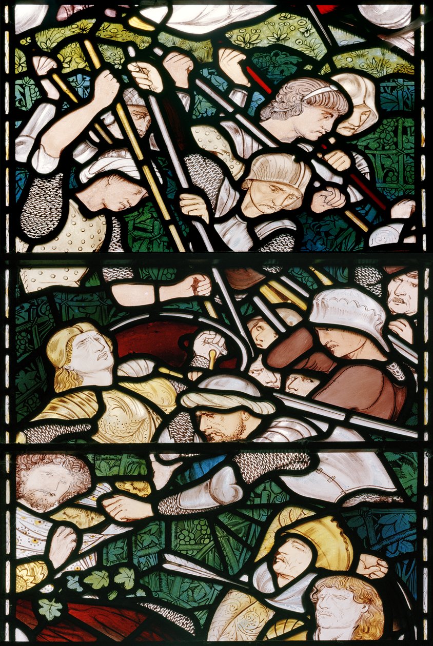 Die Schlacht von Beth-Horon von Edward Burne-Jones
