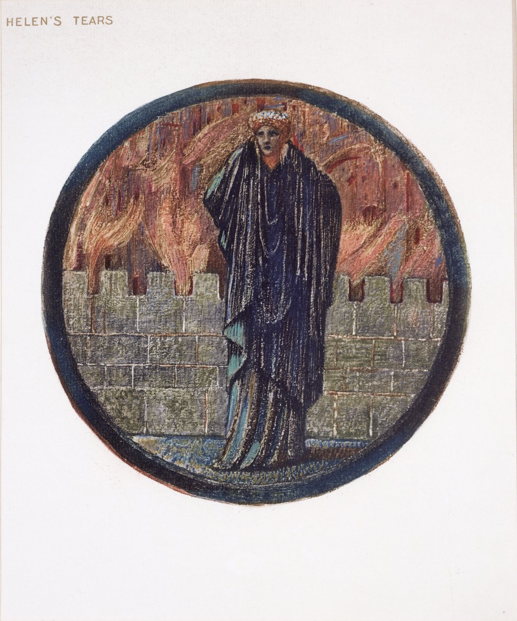 Das Blumenbuch: XXV. Helens Tränen, 1905 von Edward Burne Jones