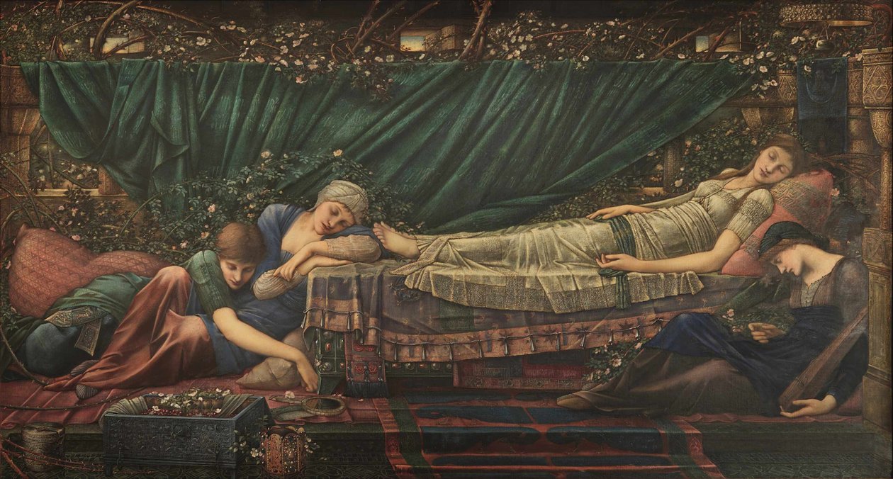 Die Legende von Briar Rose: Dornröschen, 1885-1890 von Edward Burne Jones