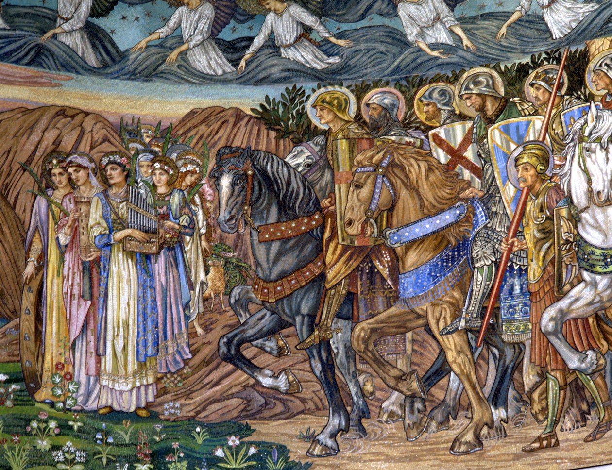 Die Jungfrau und die heiligen Märtyrer, 1880er-90er Jahre von Edward Burne Jones
