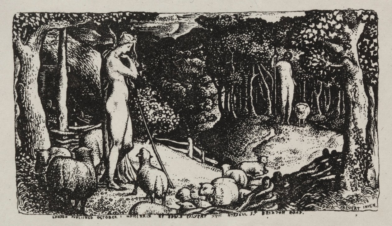 Ideales pastorales Leben von Edward Calvert