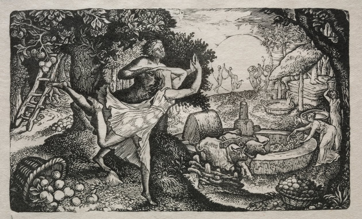 Das Apfelfest: Eine Vision von Freude und Dankbarkeit, 1829 von Edward Calvert