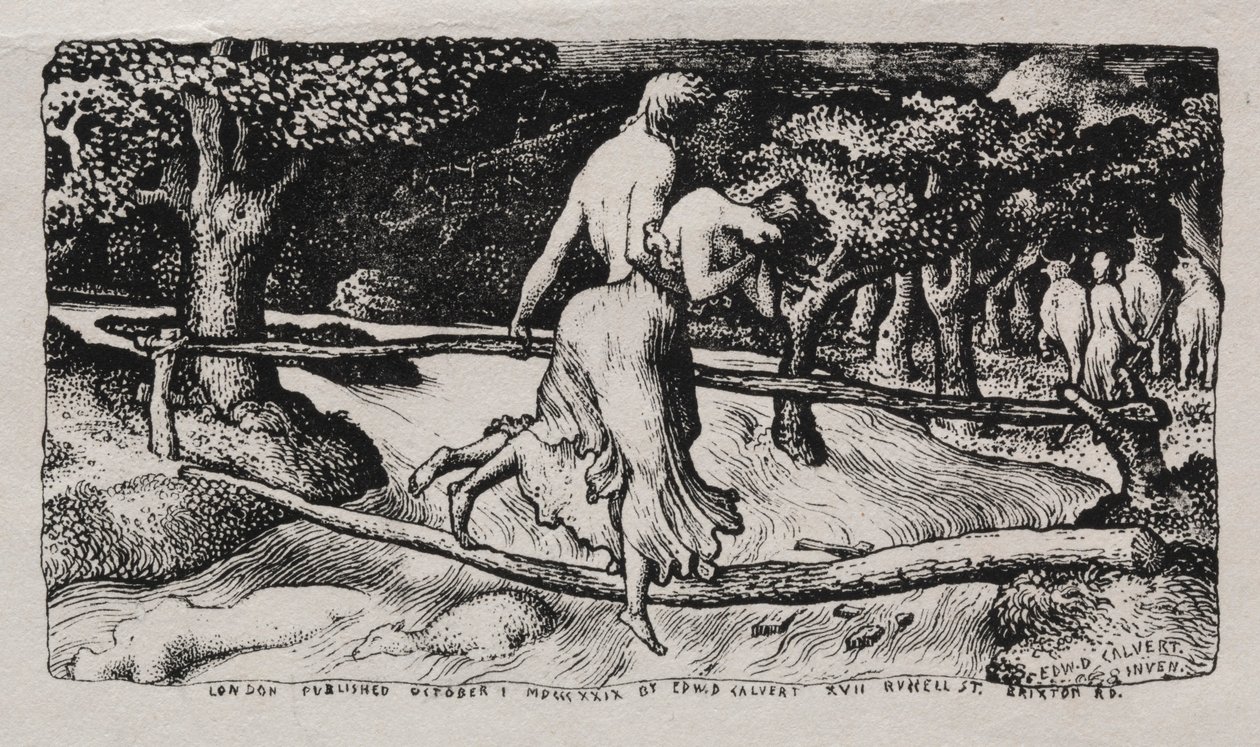 Die Flut, 1829 von Edward Calvert