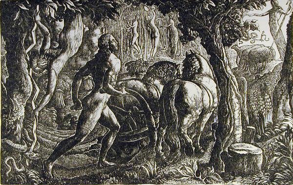 Der Pflüger - Christian pflügt die letzte Furche des Lebens von Edward Calvert