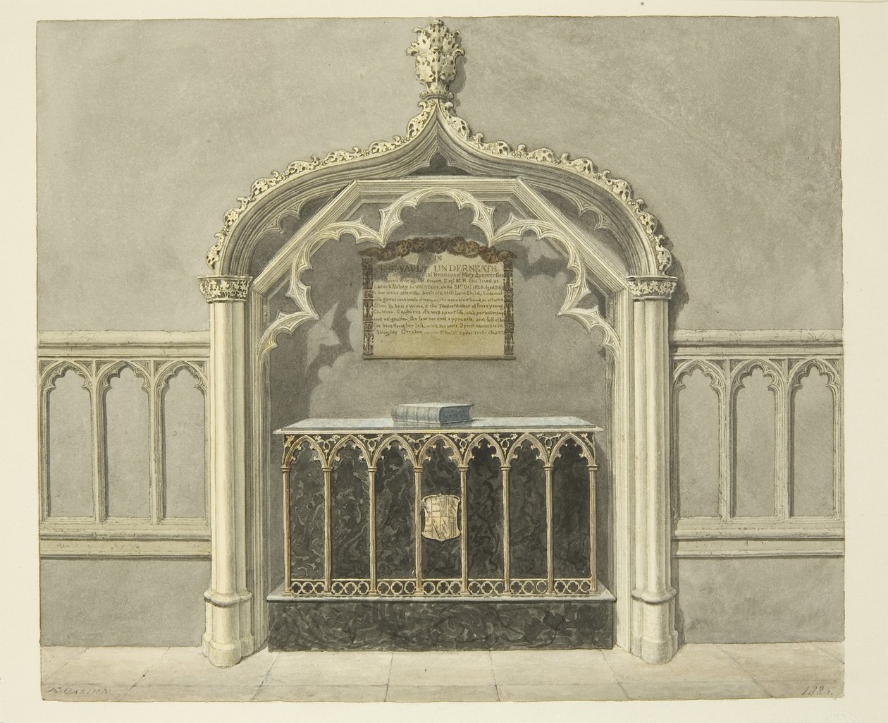 Denkmal für Mary Grosett in der Kathedrale von Bristol von Edward Cashin