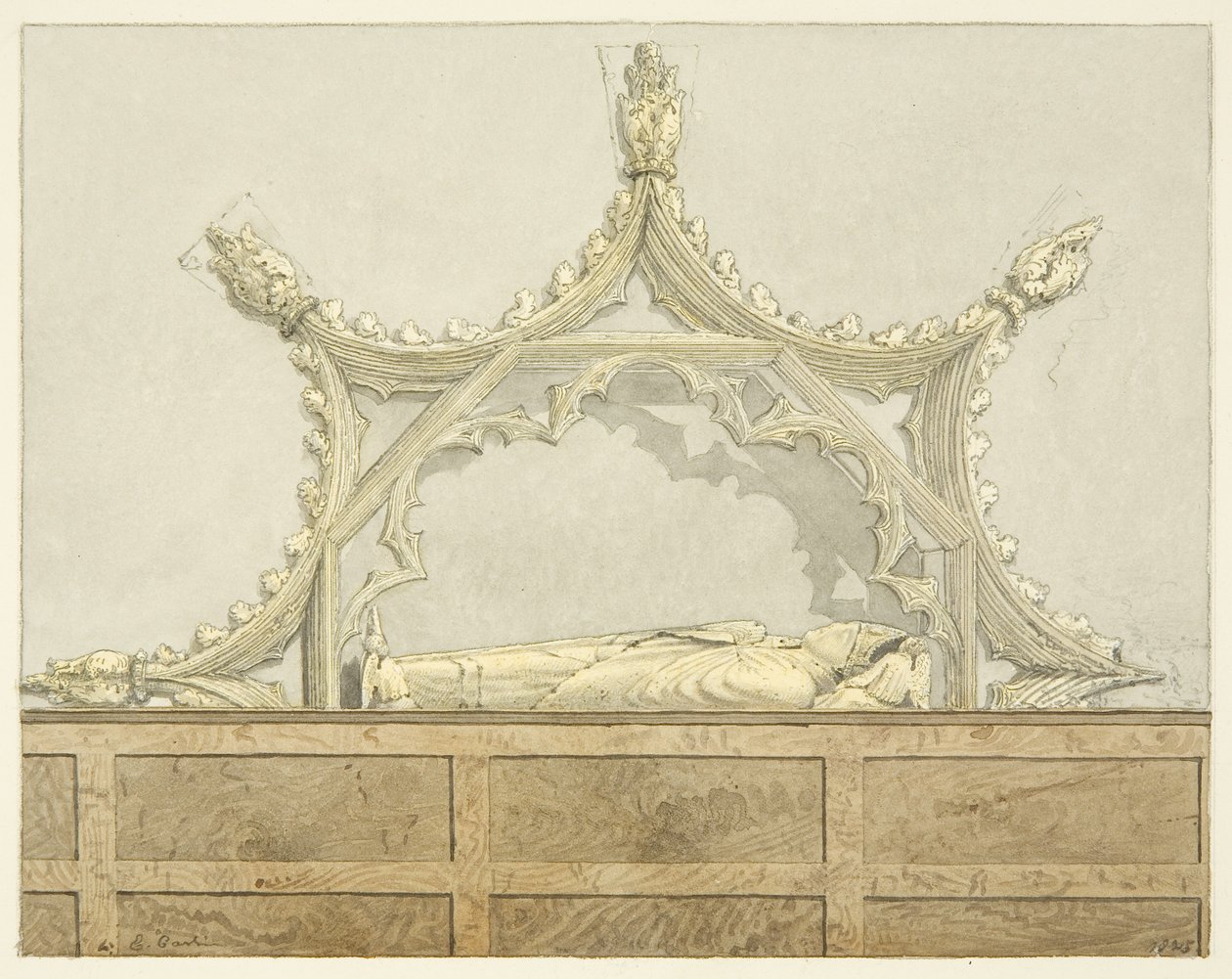 Grab von Abt Newland in der Kathedrale von Bristol von Edward Cashin