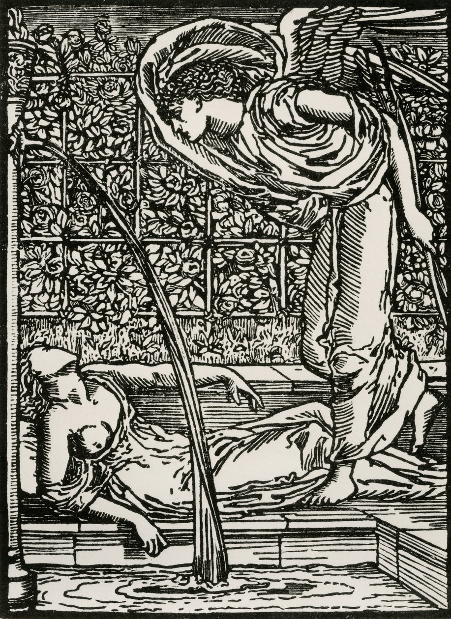 Cupids erster Blick auf Psyche von Edward Coley (after) Burne Jones