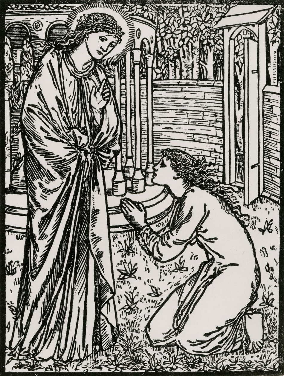 Psyche und Juno von Edward Coley (after) Burne Jones