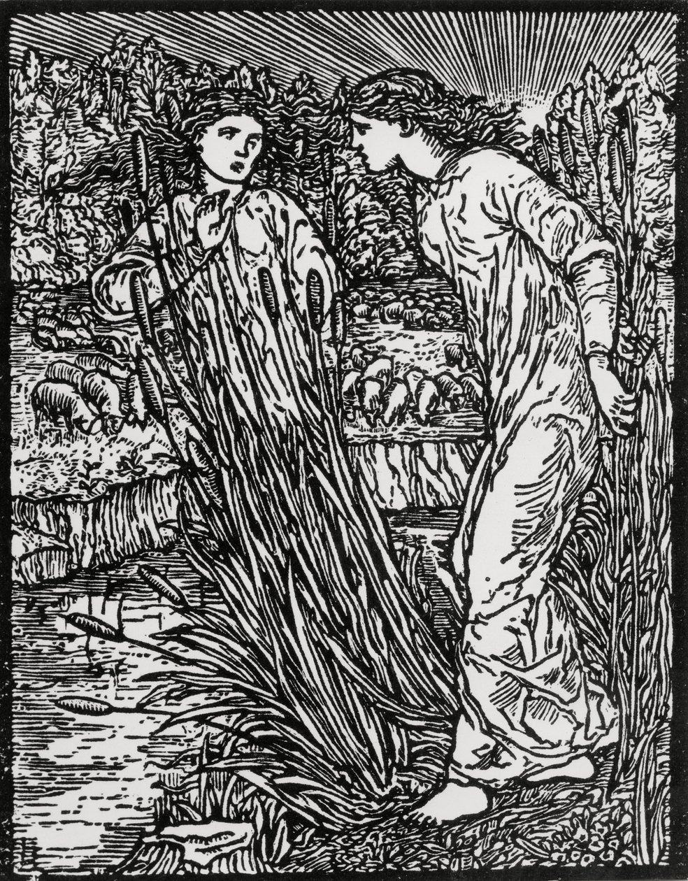 Die Aufgabe des goldwolligen Schafes von Edward Coley (after) Burne Jones