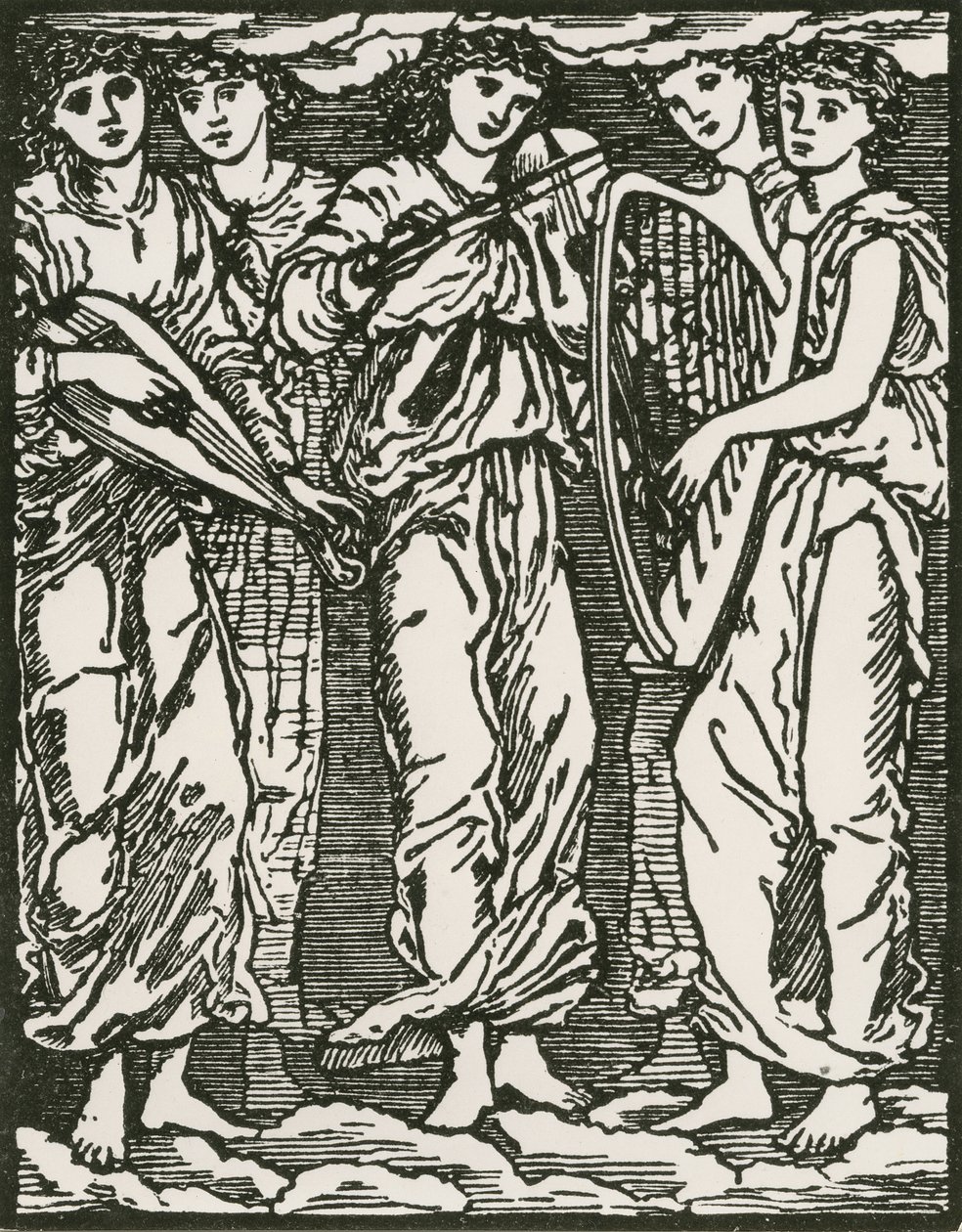 Ohne Titel von Edward Coley (after) Burne-Jones