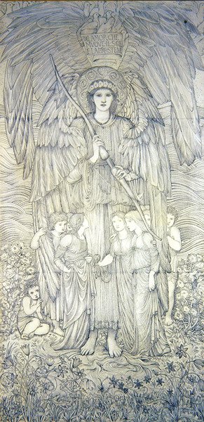 Liebe, die die Sonne bewegt von Edward Coley Burne Jones
