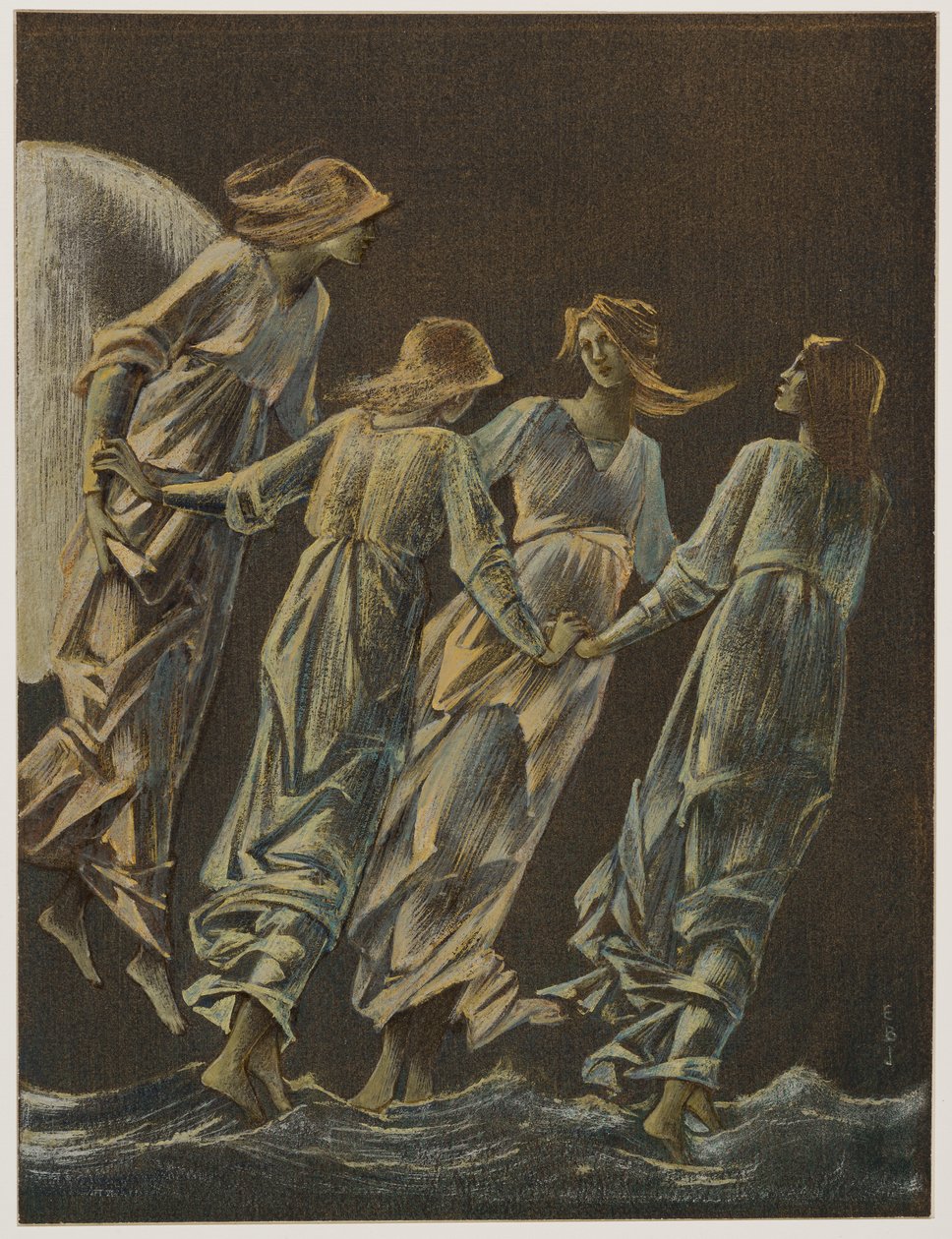Nymphen des Mondes von Edward Coley Burne-Jones