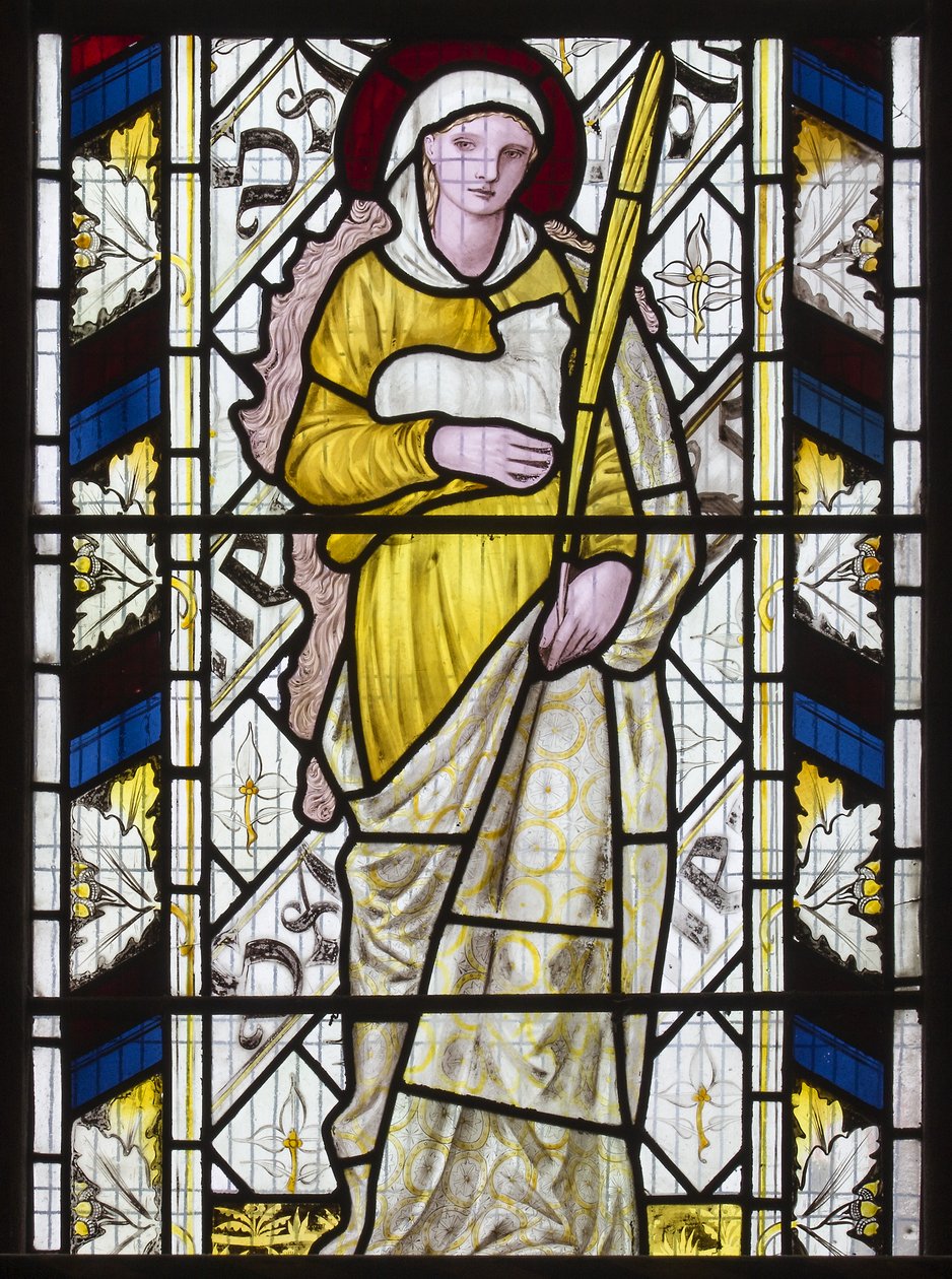 St. Agnes, 1866 von Edward Burne Jones