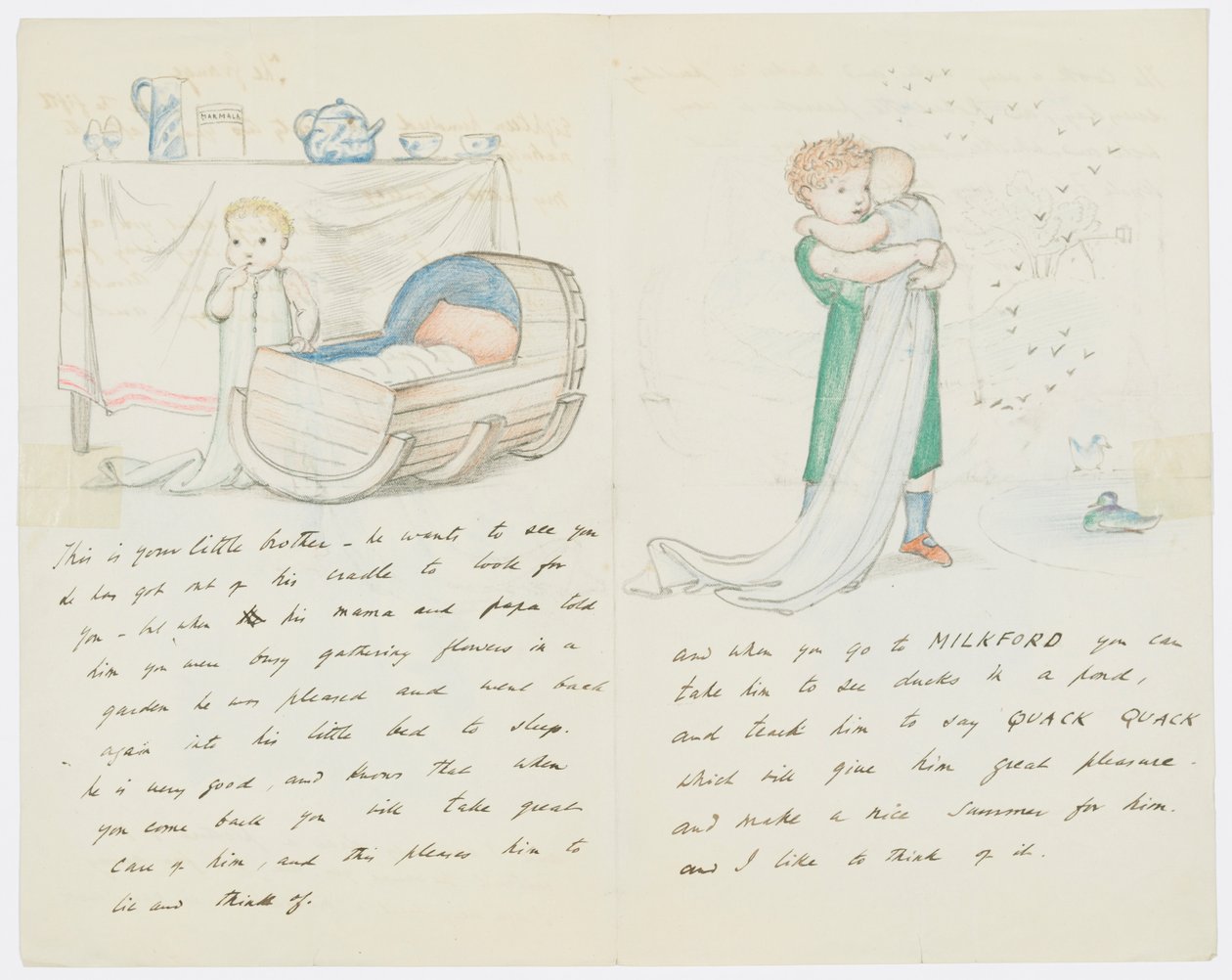 Brief an die Enkelin des Künstlers Angela Thirkell von Edward Burne Jones
