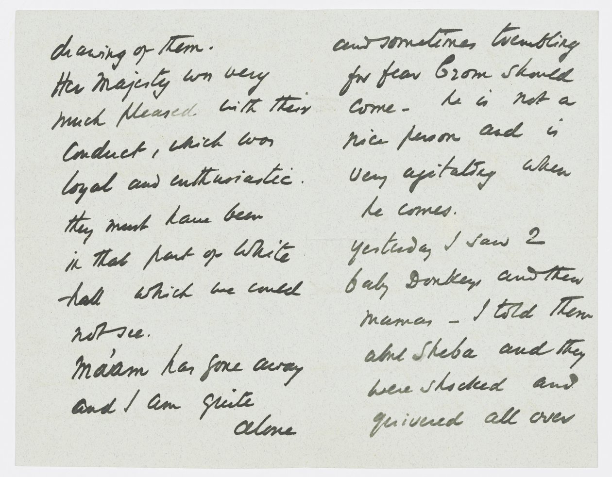 Brief an die Enkelin des Künstlers Angela Thirkell von Edward Burne Jones