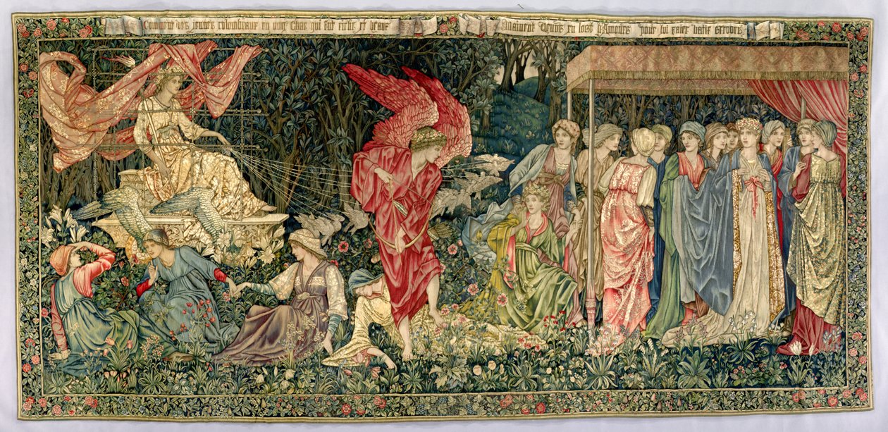 Vorübergehende Venus, entworfen 1901 und gewebt 1926 von Edward Burne Jones