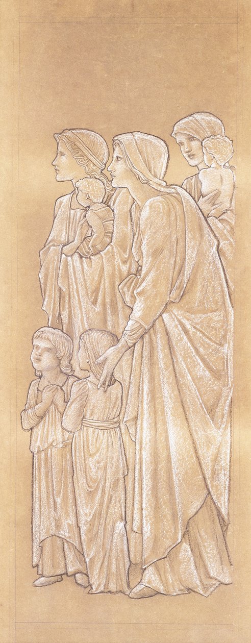 Frauen bringen Kinder zu Christus von Edward Burne-Jones