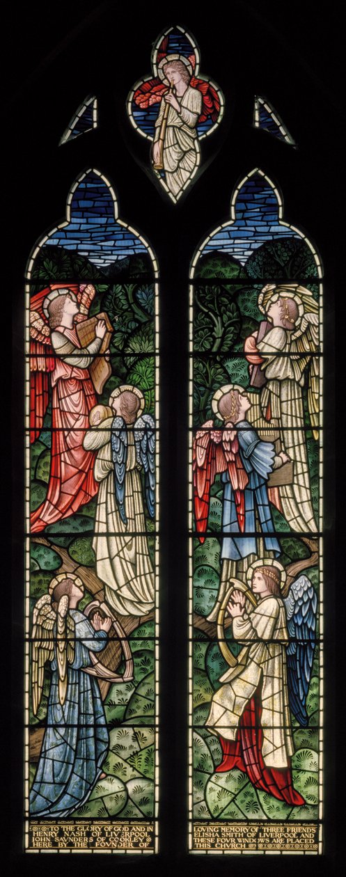Engel des Paradieses, Engel Musiker (1902-1914) von Edward Coley and Dearle Burne Jones