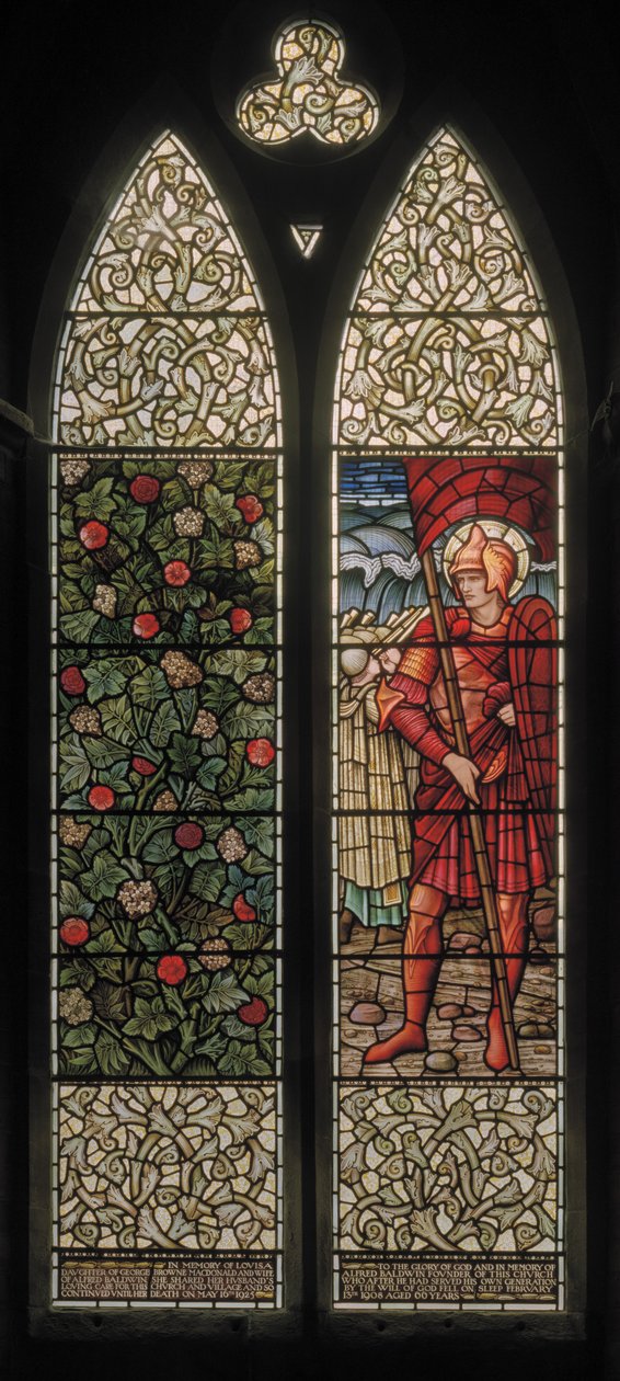 Laubwerk & Joshua (1902-1914) von Edward Coley and Dearle Burne Jones