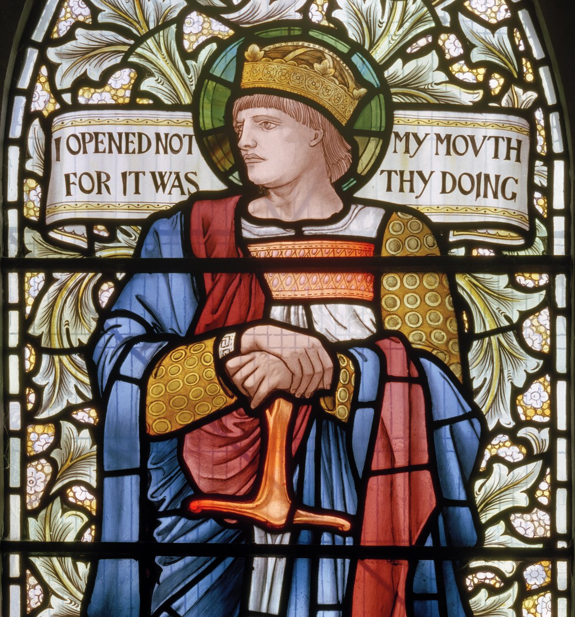 König Ethelbert (Detail, 1902-1914) von Edward Coley and Dearle Burne Jones