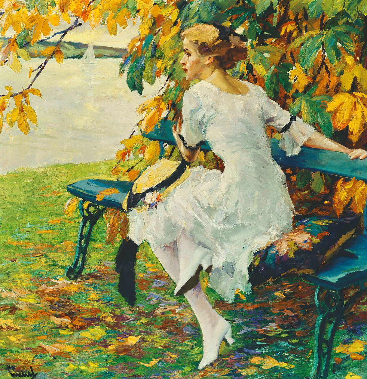 Auf der Grünen Bank von Edward Cucuel