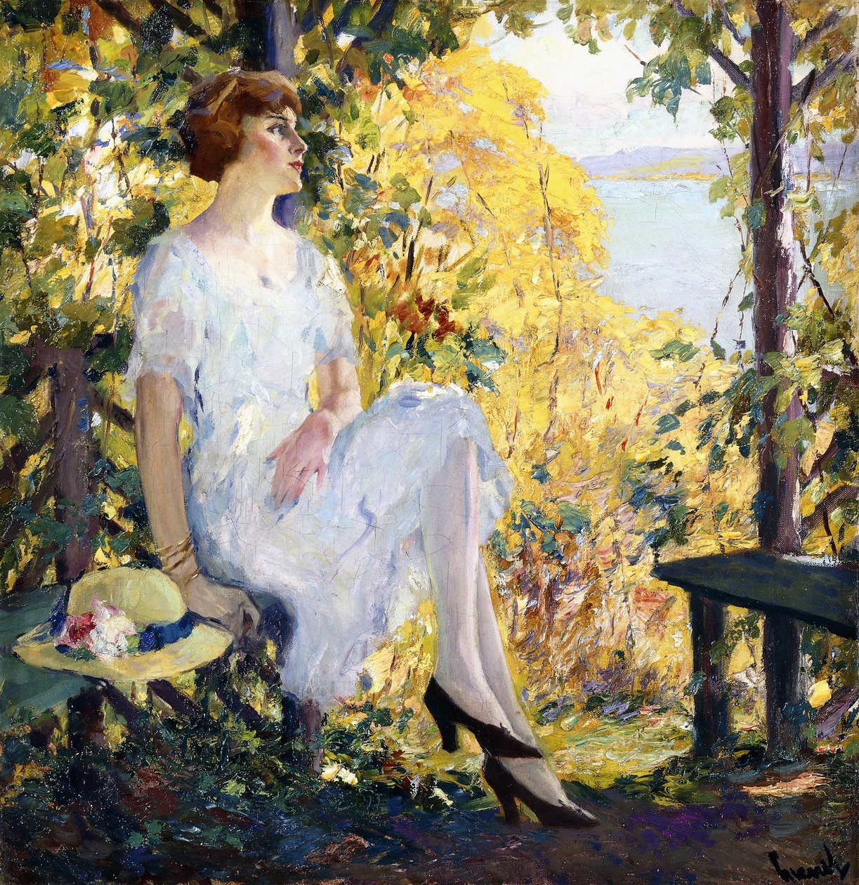 Unter der Laube von Edward Cucuel