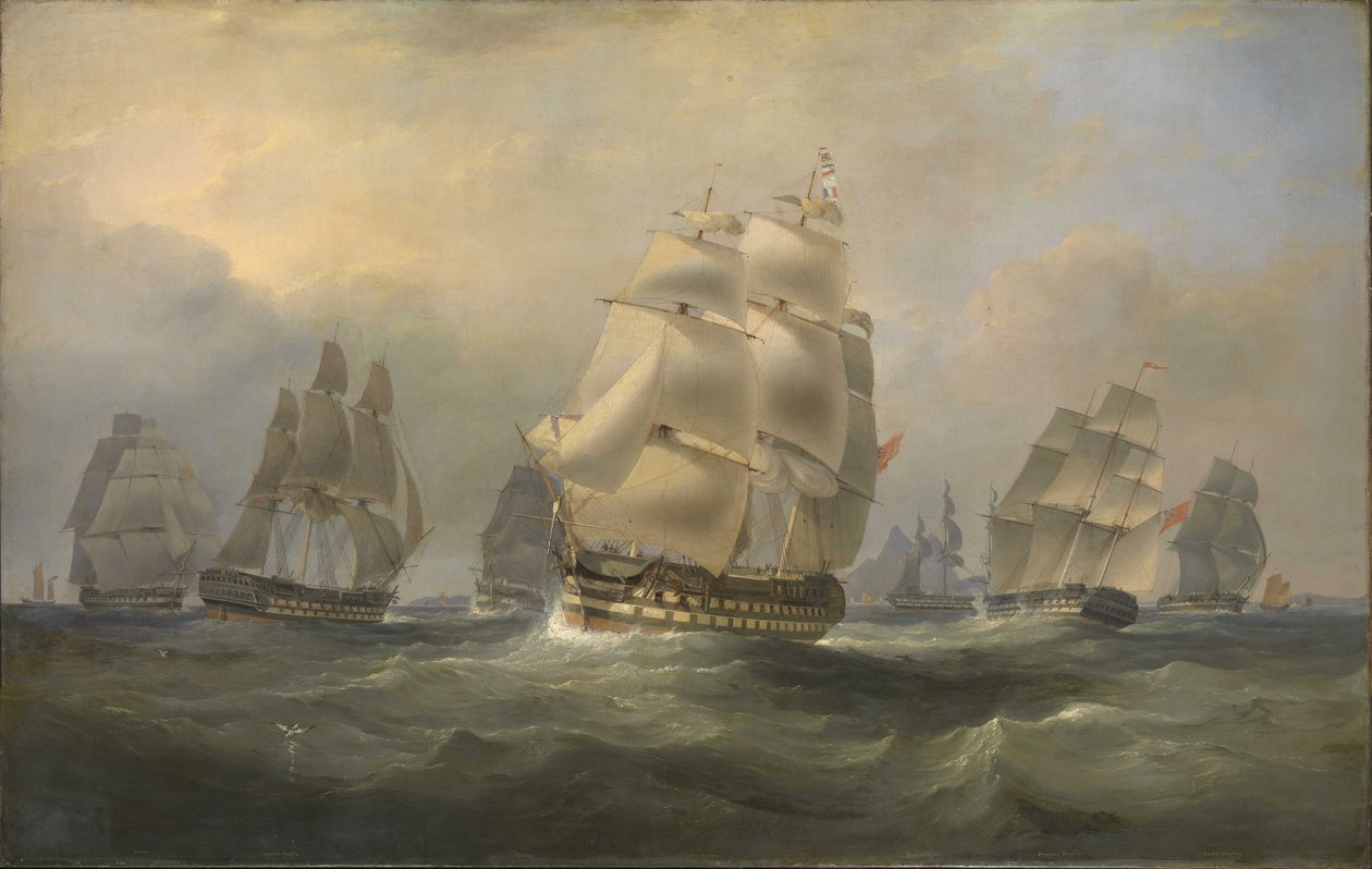 Ostindienfahrer in den chinesischen Meeren von Edward Duncan