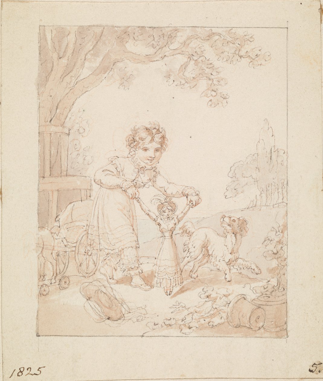 Illustration für Die neue Puppe: Ohne Titel von Edward Francis Burney