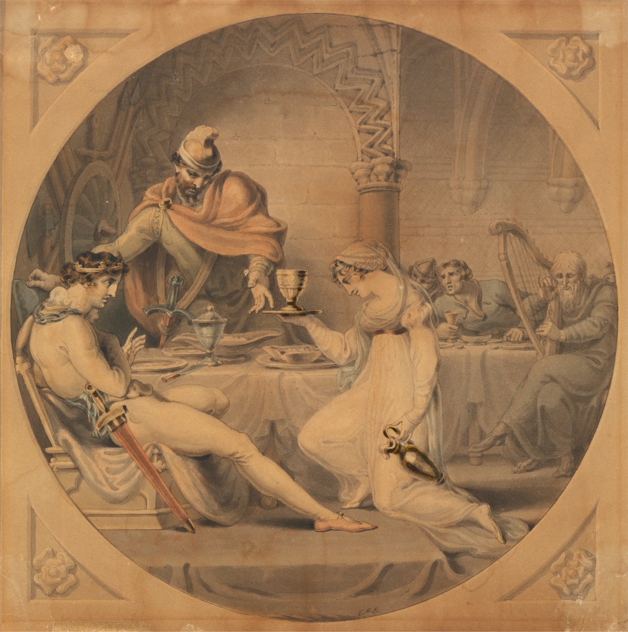 MacBeth: Die Bankettszene - MacBeth, Akt II, Szene IV von Edward Francis Burney