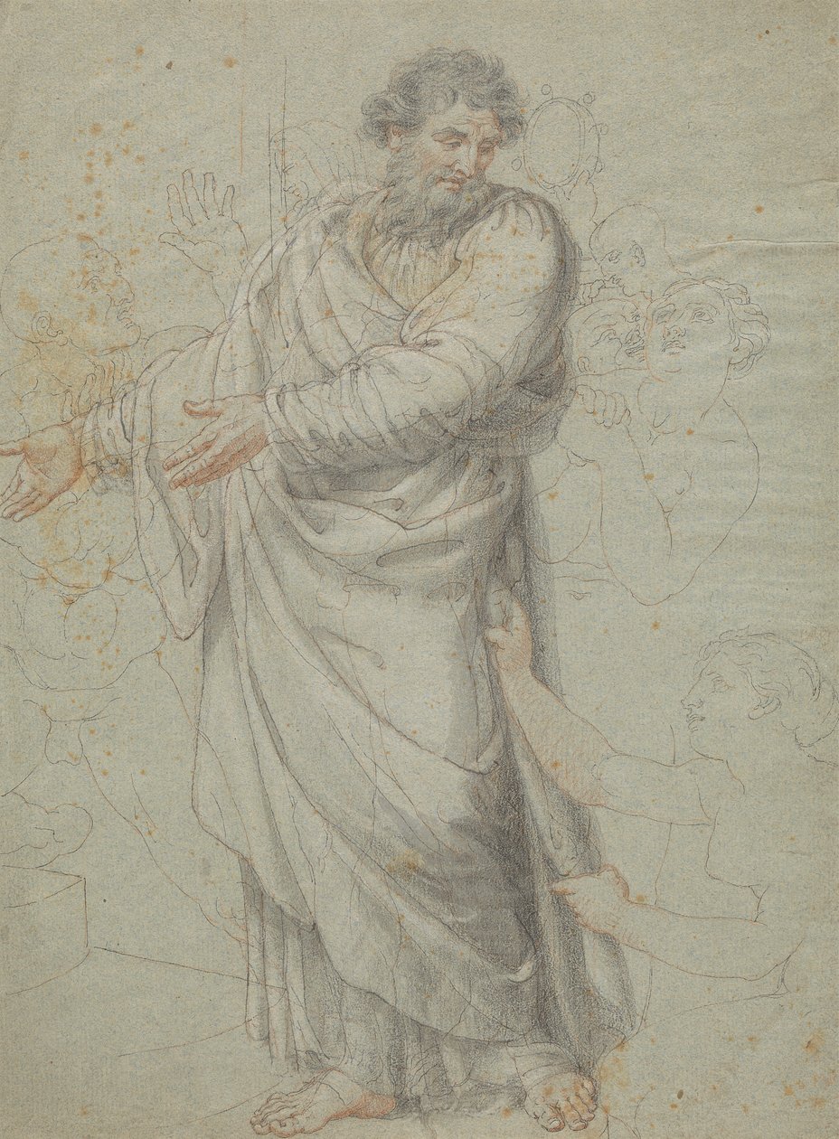 Studie für die Figur des Heiligen Paulus von Edward Francis Burney