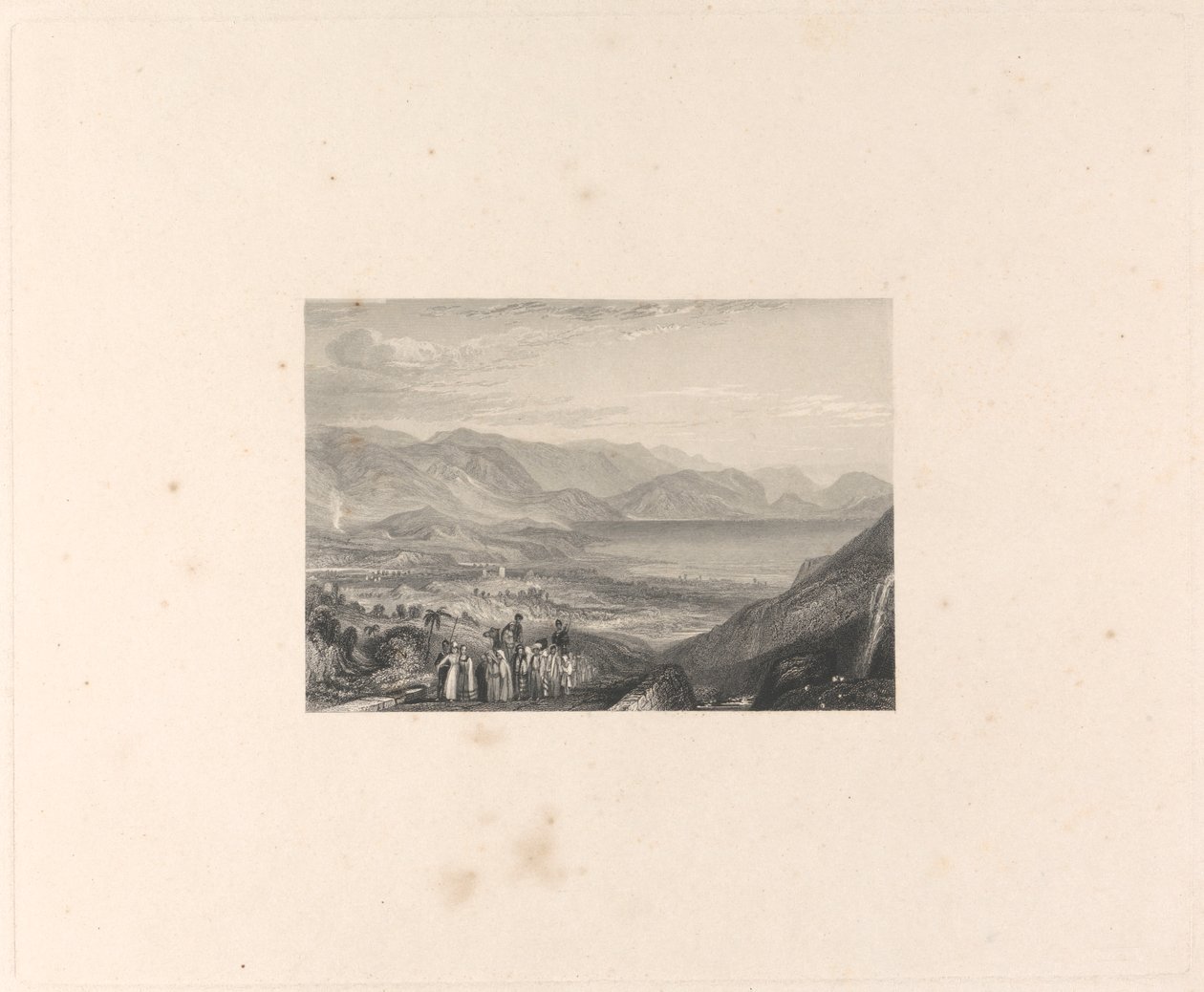 Das Tote Meer, Jericho und die Mündung des Jordan von Edward Francis Finden