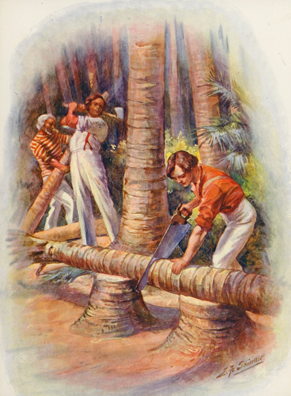 Illustration für Masterman Ready von Captain Marryat von Edward Frederick Skinner