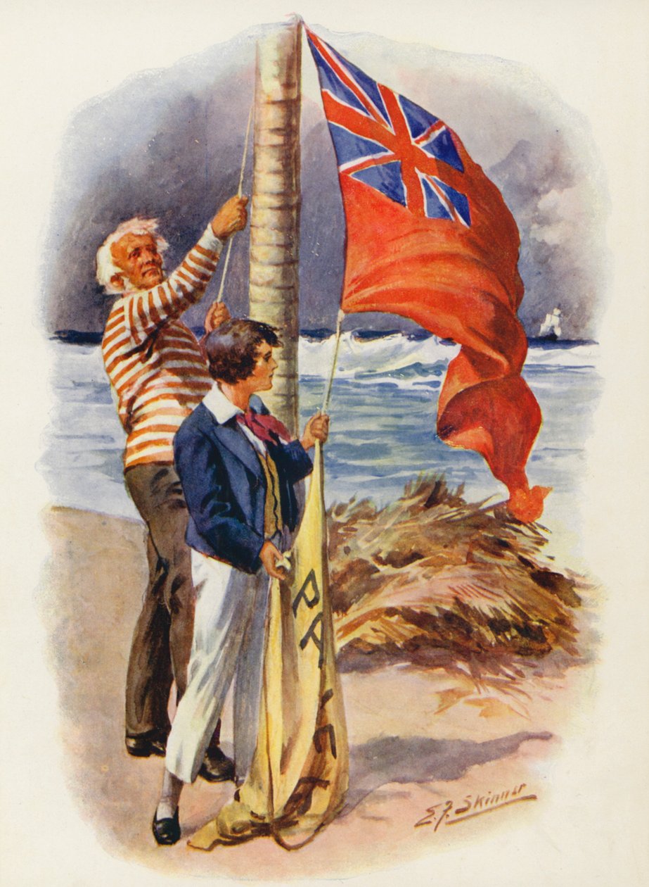 Illustration für Masterman Ready von Captain Marryat von Edward Frederick Skinner