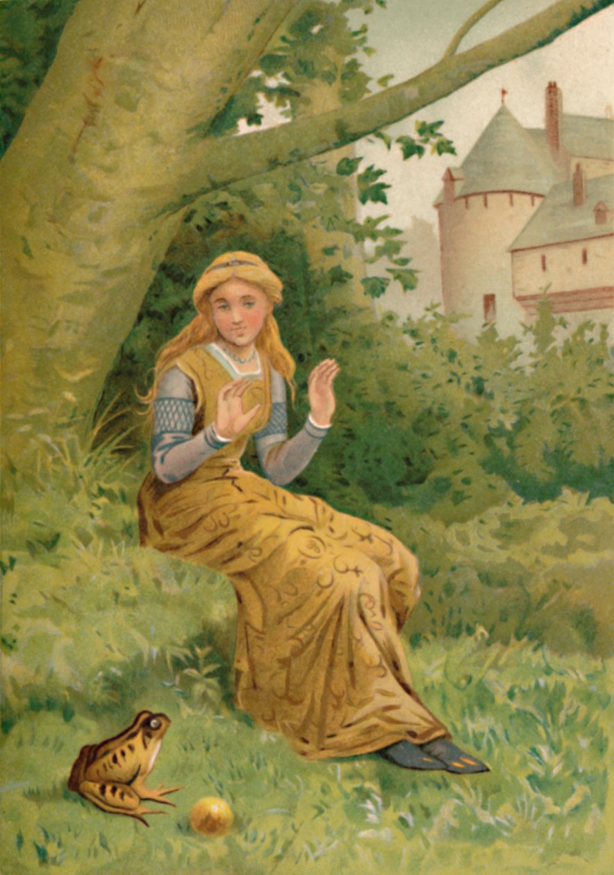 Der Froschkönig und die Königstochter, 1901 von Edward Henry Wehnert