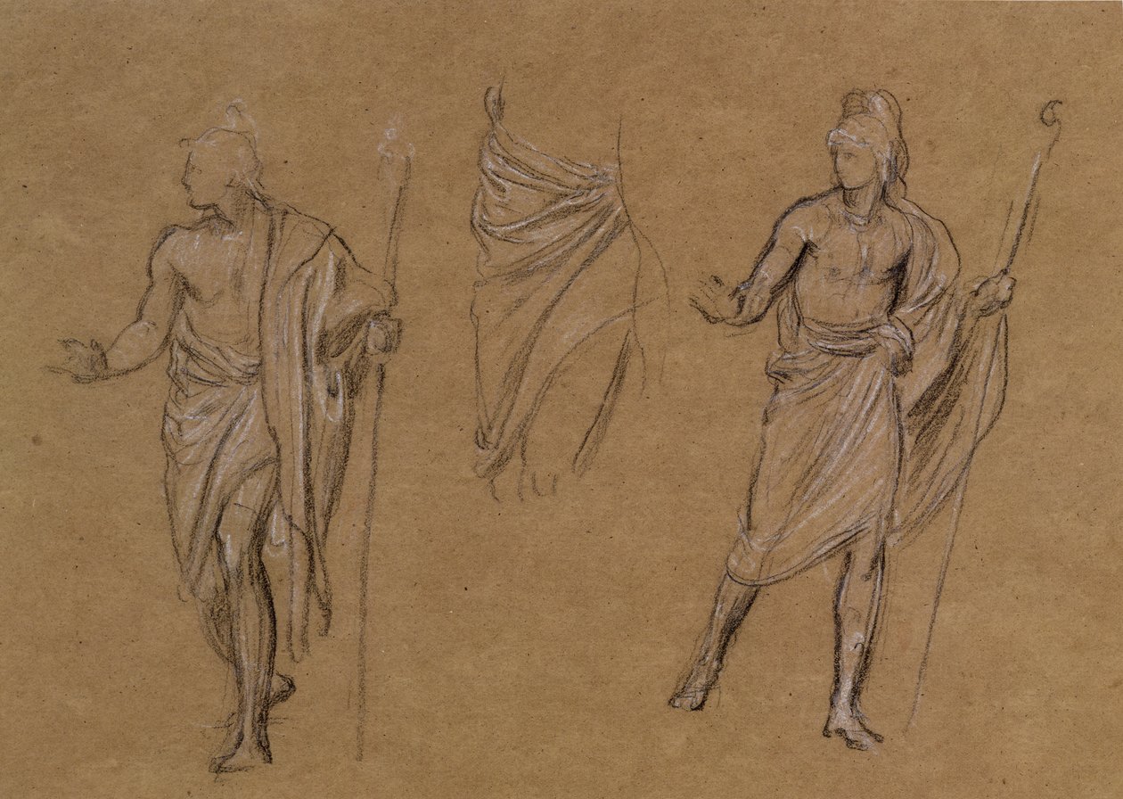 Studie von Hirten, ca. 1875 von Edward John Poynter