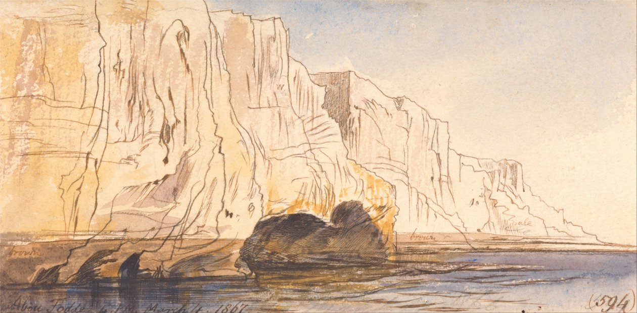 Abu Fodde, 16:00 Uhr, 4. März 1867 (594) von Edward Lear