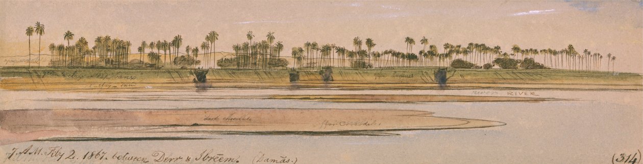 Zwischen Derr und Ibreem von Edward Lear