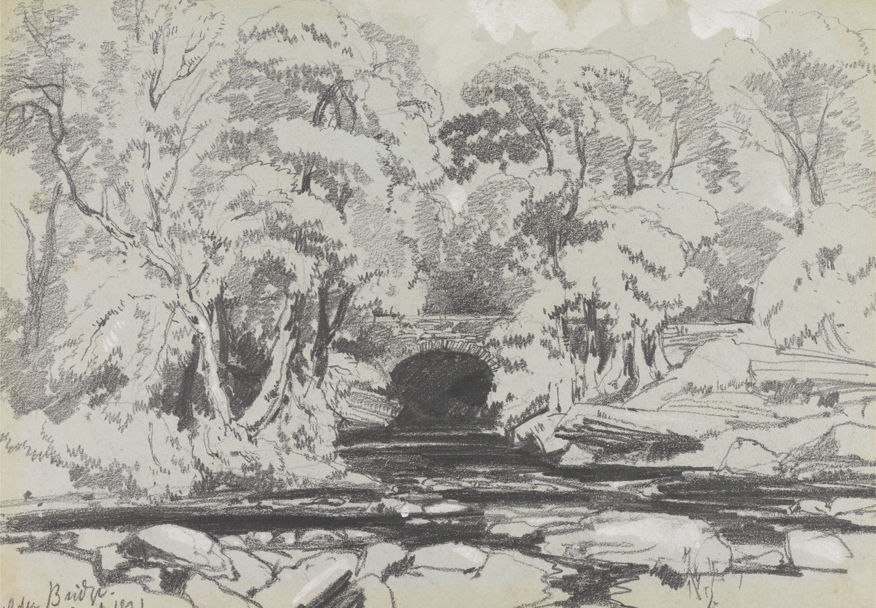 Calder Bridge von Edward Lear