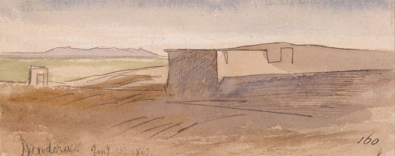 Dendera von Edward Lear