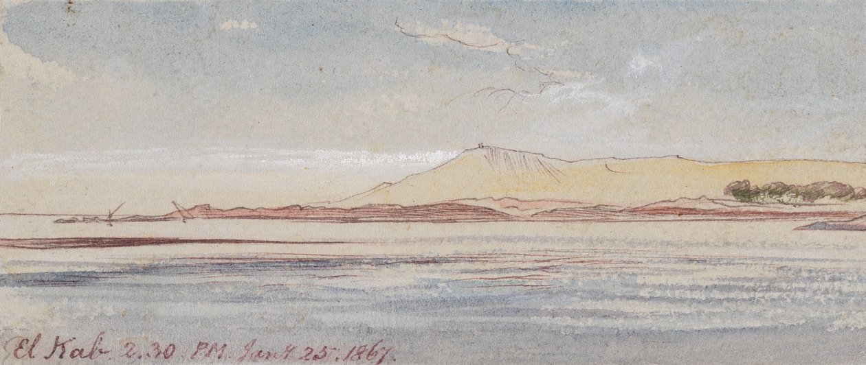 El Kab; 14:30 Uhr, 25. Jan. 1867 von Edward Lear