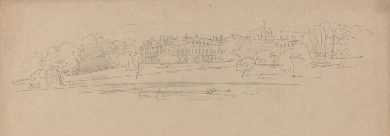 Knowsley Hall von Edward Lear